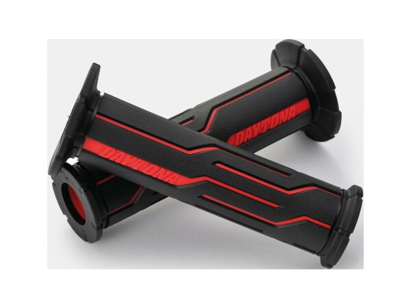 DAYTONA Griffgummi "D-Line" Typ: Road, Material: 1 schwarz / rot
