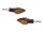SPEC-X Blinker "Raute" SB-verpackt, E-geprüft 12 V schwarz, kurza