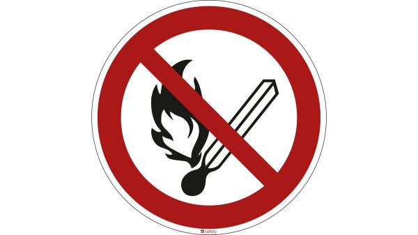 MARAHRENS Verbotszeichen "Feuer, offenes Licht und Aluminium, elo