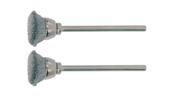 PROXXON Pinselbürste Edelstahl, Schaft Ø 2,35 mm,  2 x Ø 13,0 mm