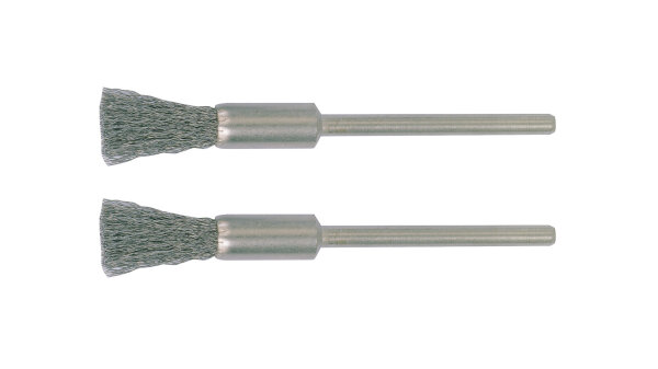 PROXXON Pinselbürste Edelstahl, Schaft Ø 2,35 mm,  2 x Ø 8,0 mm
