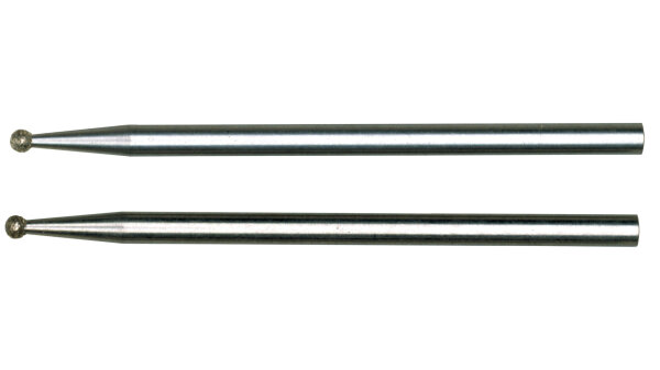 PROXXON Schleifstift Diamantiert, Schaft Ø 2,35 mm 2x Kugelform,