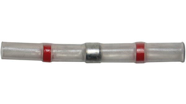 DRESSELHAUS Schrumpfverbinder Lötverbind 0,5 - 1,0 mm², rot, Abgabe nur in Verpackung zu 2 Stück, Preis per Packung