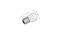 Kugellampe Sockel BA15s SPAHN, 12 V 15
