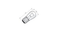 Brems- und Schlusslichtlampe Sockel BAY15d SPAHN, 6 V 21/