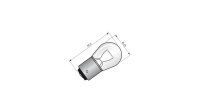 Kugellampe Sockel BA15s, Blink- und Bremslichtlamp SPAHN, 6 V 21
