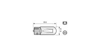 Glassockellampe Sockel W2,1 x 9,5d PHILIPS, 12 V
