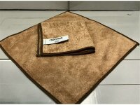 proWIN Coppa 25x25cm Mikrofasertuch braun Antibakterielle...