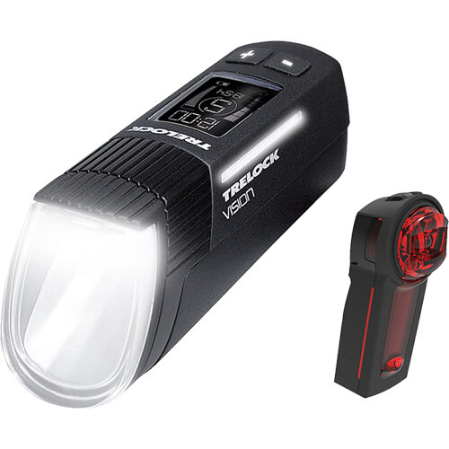 TRELOCK Akku-LED-Leuchten-Set "LS 760/LS740" SB-ve schwarz