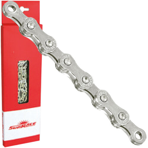 Kette Sunrace 1/2 x 11/128 11-fach, silber, 116 Glieder, SunRace, CN11A-BOX