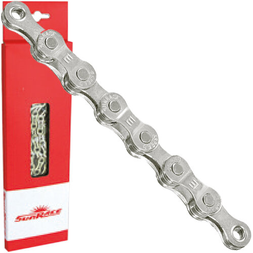 Kette Sunrace 1/2 x 3/32 8-fach, E-Bike, silber, 138 Glieder, SunRace, CNM8E-BOX