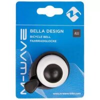 Glocke Mini Bella Design, weiß, Messingschlager, 420142