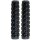 Griffe Schaumstoff VELO Ergo Eva D3, Paar 131mm/131mm, schwarz, Messingschlager, 410160