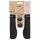 Griffe Schaumstoff VELO Ergo Eva D3, Paar 131mm/131mm, schwarz, Messingschlager, 410160