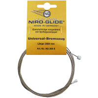 Brems-Innenzug Niro-Glide, mit Doppelnippeln, 2050mm,...