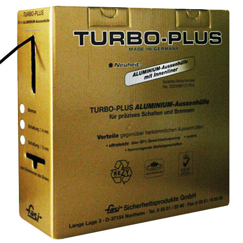 Außenhülle Bremse TURBO PLUS, 30 m, schwarz mit Teflon, Fasi, 104010036