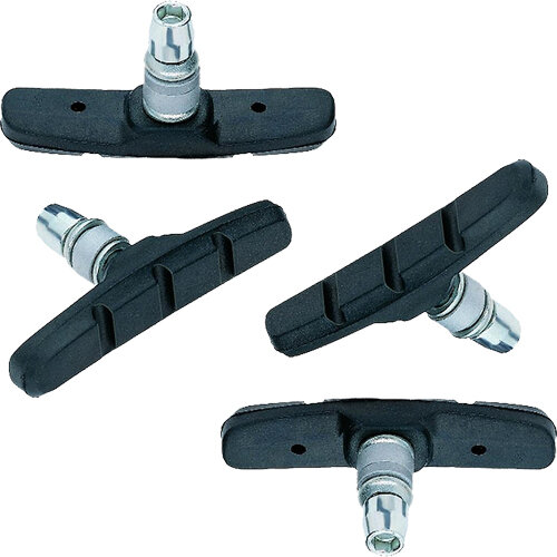 Bremsschuh Alhonga, V-Brake, symm, schwarz, 70mm, 2 Paar, für Alufelge, Point, 29218201