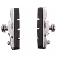 Bremsschuh M-Wave BPR-RR-Base, Rennrad schraub, symm, silber 55mm, 1 Paar, für Alufelge, Messingschlager, 361770