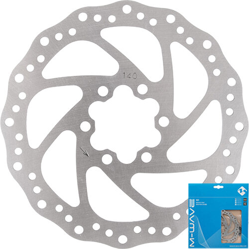Bremsscheibe BD-140, M-Wave, 140mm, Messingschlager, 360645