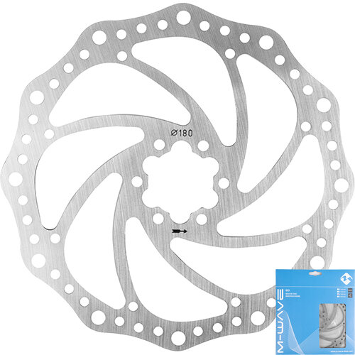 Bremsscheibe BD-180, M-Wave, 180mm, Messingschlager, 360633