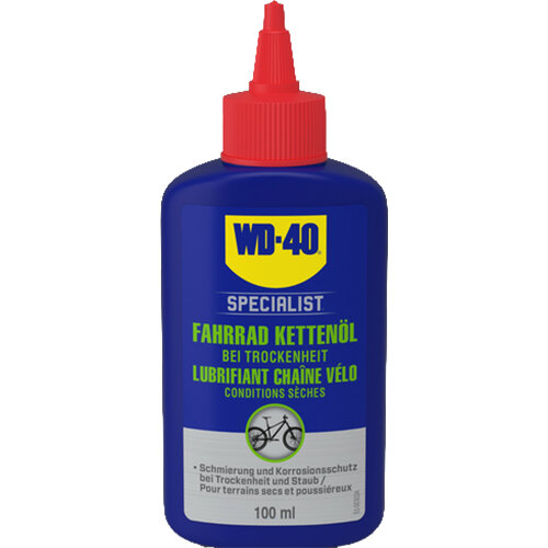 WD-40 SPECIALIST, Fahrrad Kettenöl Trocken, 100ml, WD-40, 49695/NBA
