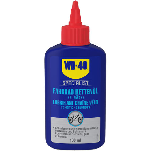 WD-40 SPECIALIST, Fahrrad Kettenöl Feucht, 100ml, WD-40, 49687/NBA