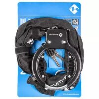 Rahmenschloss Ringchain, 63mm, M-Wave, mit Kette 1.500mm, Messingschlager, 231458
