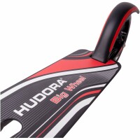 City Scooter Big Wheel Hudora Alu 8" 205RX schwarz/silber/rot 205mm RX-design