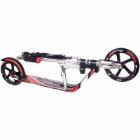 City Scooter Big Wheel Hudora Alu 8" 205RX schwarz/silber/rot 205mm RX-design