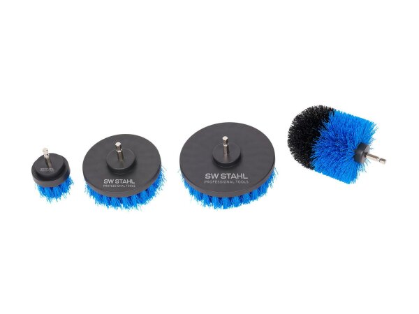 SW-STAHL Bürstensatz "62400L" 1/4" Aufnahme, für A schwarz / blau