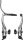 V-Brake Shimano BR-T4000 H-Rad, silber, mit Kabelführung