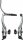 V-Brake Shimano BR-T4000 V-Rad, silber, mit Kabelführung