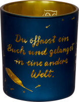 Kleines Windlicht B&uuml;cherLiebe!