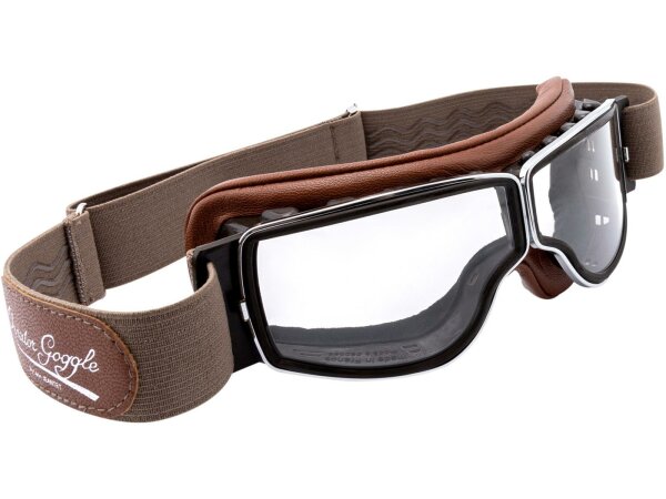AVIATOR Brille "T2 Mod. 4182", Klassische Motorradbrille, 100% Ma