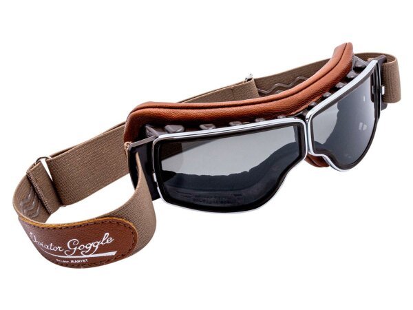 AVIATOR Brille "T2 Mod. 4182", Klassische Motorradbrille, 100% Ma