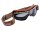 AVIATOR Brille "T2 Mod. 4182", Klassische Motorradbrille, 100% Ma