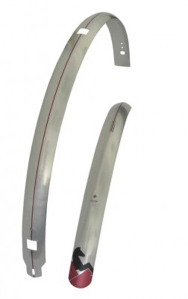 Schutzblech-Set Curana C-Lite 28" schwarz, o. Kabelführung, tief, 45mm br.