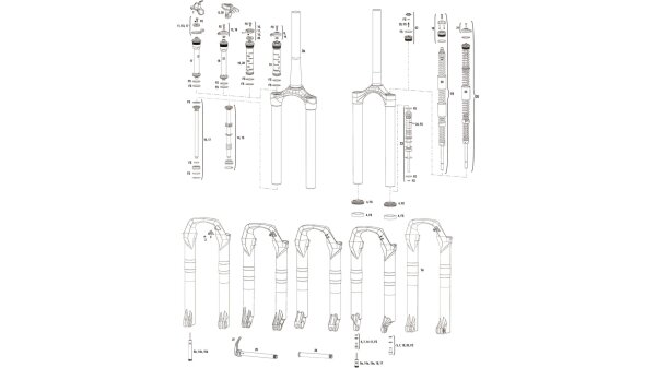 ROCKSHOX "Sektor Gold" A1-B1 (Mod.2011-2020), Stahlfeder, 130mm, 