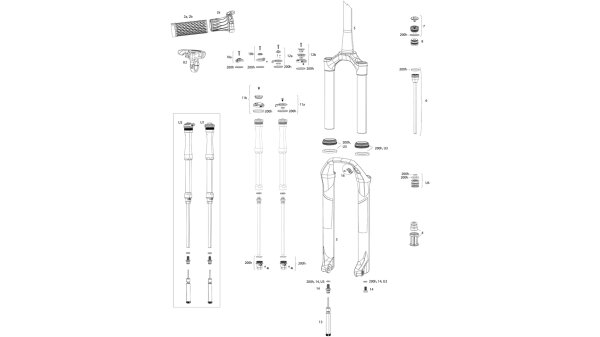 ROCKSHOX Einstellknopf für Zugstufe,