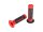 PROGRIP Griffgummi "732" Typ: Road, Scooter, 2 Kom rot / schwarz,