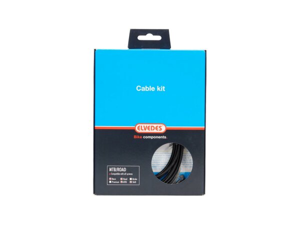 ELVEDES Schaltzug-Set "19 strands" SB-verpackt, MT schwarz