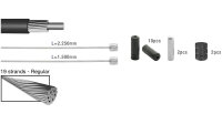 ELVEDES Schaltzug-Set "19 strands" SB-verpackt, MT schwarz