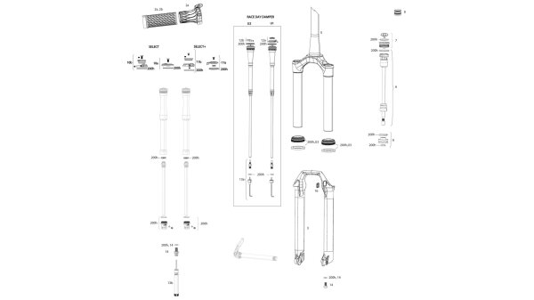 ROCKSHOX Einstellknopf Charger2 RL