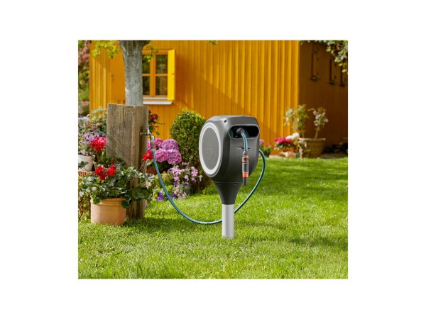 GARDENA Schlauchboxset "RollUp", GartenSchlauchbox, mit Spike un z