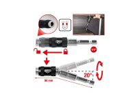 KS-TOOLS Bithalter 1/4", magnetisch, mit Schnellwe Gesamtlänge 90