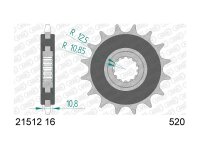 AFAM Antriebsritzel "21512" 520, Stahl gummiert...