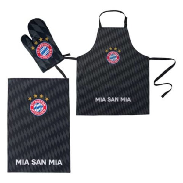 Grill-Set 3tlg. Mia san mia anthrazit FCBAYERN 24482