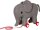 Elefant auf Holzrollen BabyGlück (gestrickt)
