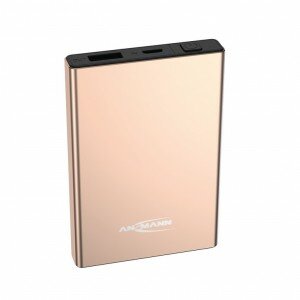 Powerbank Ansmann 5000 mAh PB112 rose,mobi. Zusatzakku,inkl. USB Kabel