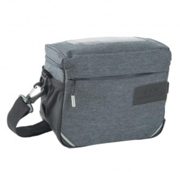 Lenkertasche Norco Midford 23x17x13cm, tweed-grau, 5ltr, KLICKfix